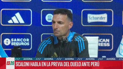 Scaloni, rueda de prensa previa a Perú