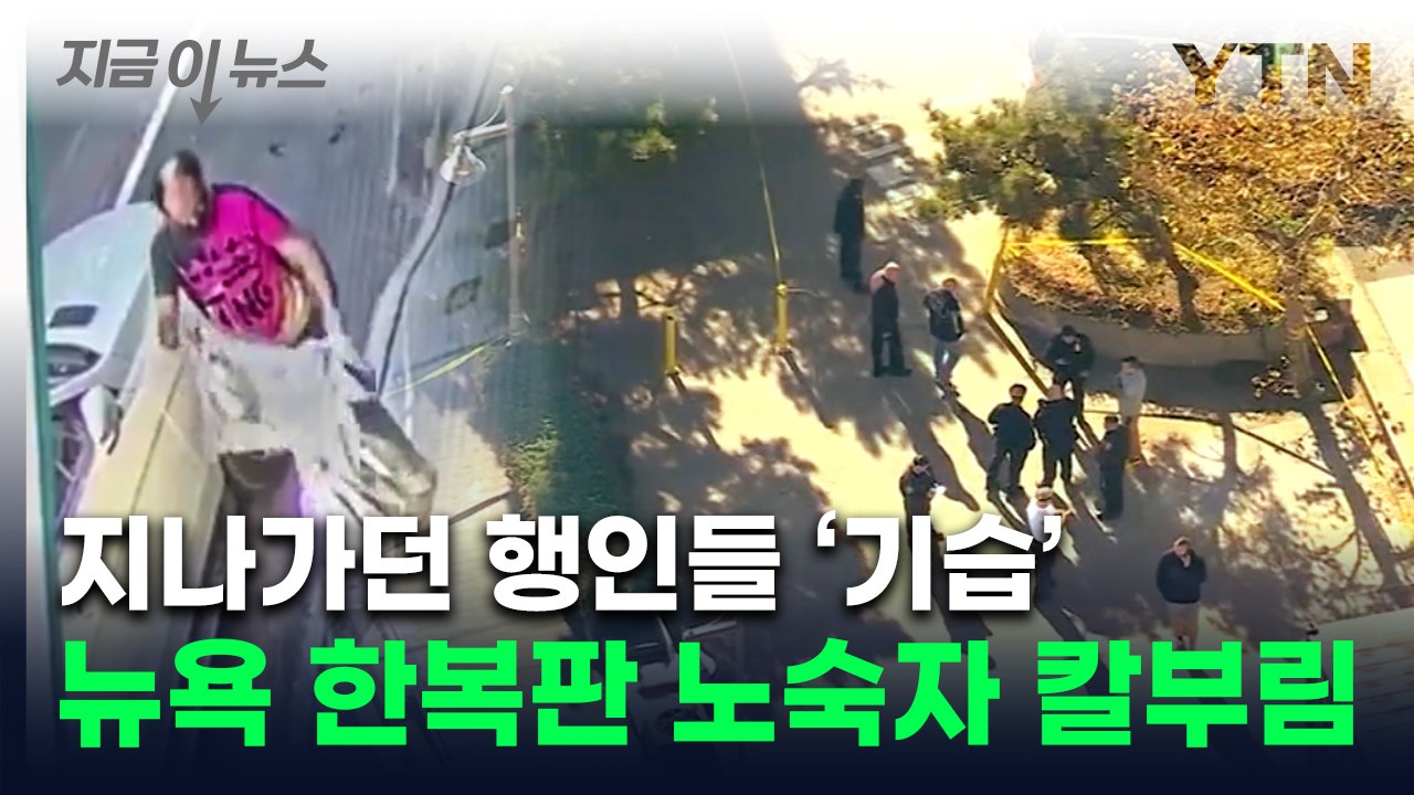 뉴욕 한복판서 노숙자 무차별 흉기 공격...공격 당한 행인 2명 사망 [지금이뉴스]...