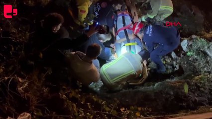 Surda manzara izlerken düşüp, ağır yaralandı