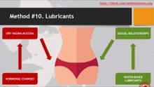 Lubricants to improve the course of menopause