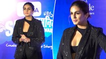 Huma Qureshi's Starry Black Blissful Look For The Superwomaniya Awards 2024