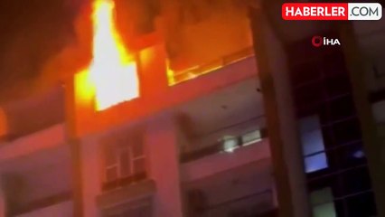 Batman'da 5 katlı binada yangın: 4 kişi dumandan etkilendi