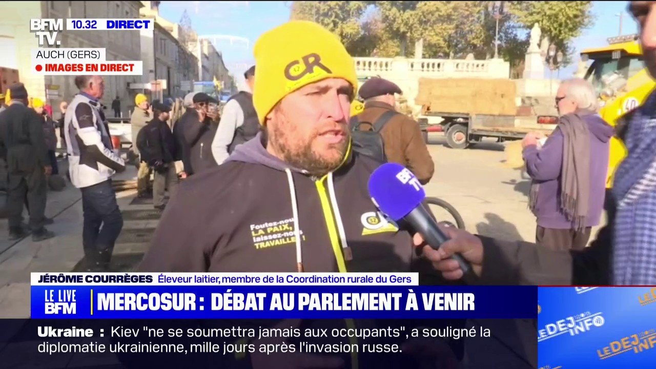 "S'il faut en arriver à casser pour se faire entendre, c'est ce qui arrivera", affirme un éleveur laitier, membre de la Coordination rurale du Gers