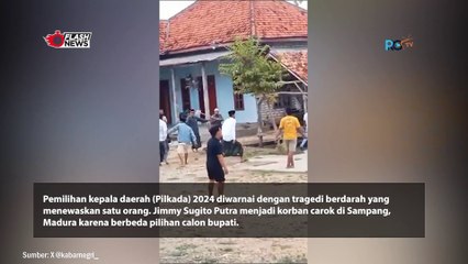 Viral Aksi Pembacokan di Sampang Madura Gegara Beda Pilihan Politik