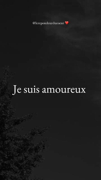 Je suis amoureux