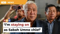 I’m staying on as Sabah Umno chief, says Bung