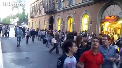 Teramo, sfida alla gravit? nelle strade del centro