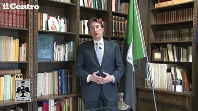L'Aquila, anche Cialente fa il suo video messaggio di fine anno