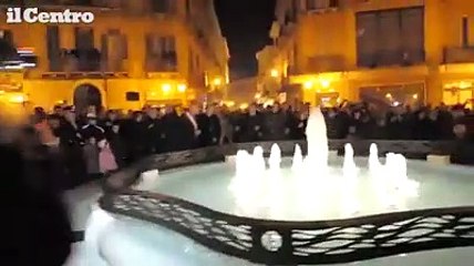 Inaugurazione Fontana Luminosa a piazza Valignani Chieti