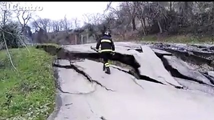 Civitella frana ancora, ecco la collina che si muove
