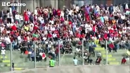 L'Aquila-Pisa, stadio Fattori gremito