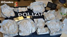 L'Aquila, la fabbrica di droga nella casa inagibile