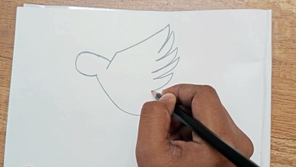 how to draw very easy bird drawing step by step #birddrawing #simpledrawing #birddrawingstepbystep