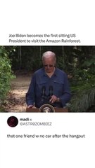 Joe Biden becomes the first sitting US President to visit the Amazon Rainforest