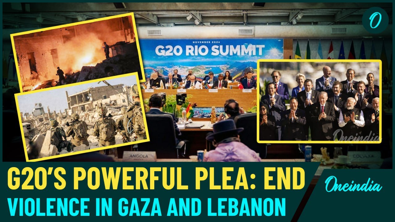 Ceasefire Calls Dominate G20 Summit | Leaders Push for Peace in Gaza and Lebanon, Hostage Release