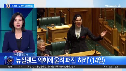 눈 부릅뜨고 법안 찢어…뉴질랜드 의회에 울려 퍼진 ‘하카’