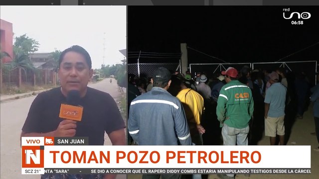 SCZ-UM Comunarios de San Juan mantienen tomada un pozo petrolero por escasez de carburantes