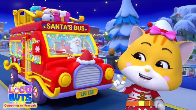 Roues Dans le Noël Bus + Plus Chants de Noël et Dessins Animés Pour les Enfants