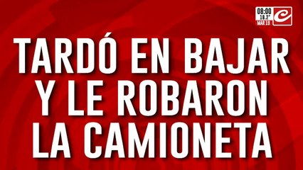 Le robaron la camioneta y le dieron una patada en el trasero para humillarlo