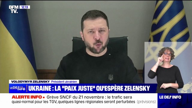 Nous devons tout faire pour mettre fin à cette guerre de manière juste et équitable , affirme Volodymyr Zelensky devant le Parlement européen