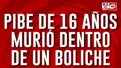 Pibe de 16 años fue a bailar y murió dentro de un boliche... ¿qué le pasó?