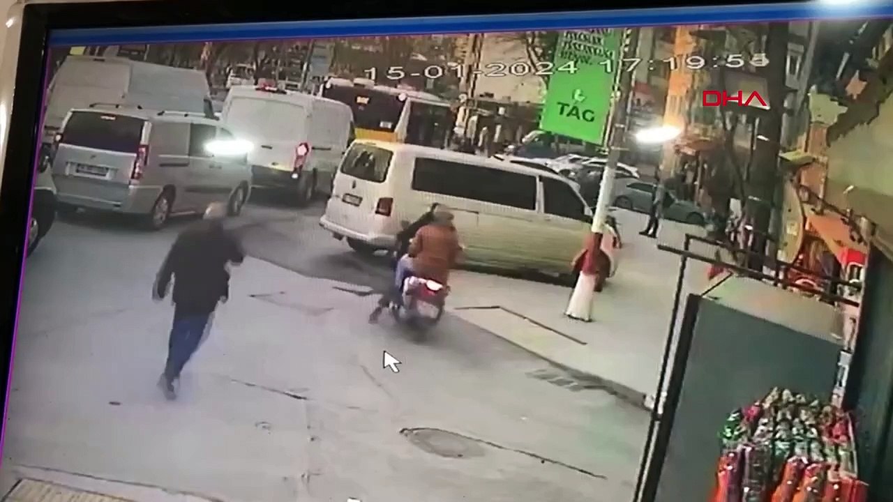 Sevgilisinin boğazına bıçak dayayan adamı silahla vurdu