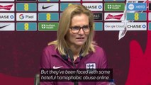 Wiegman 'disappointed' with homophobic abuse directed at Kerr and Mewis