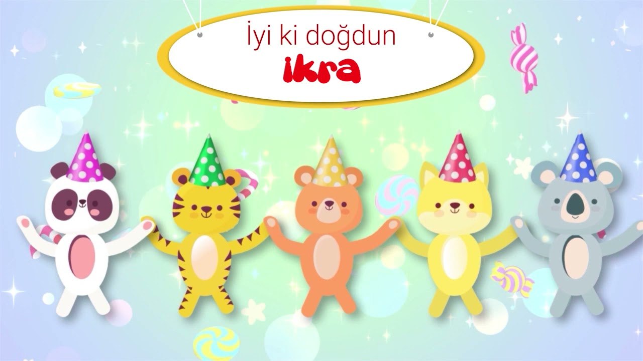 İyi ki Doğdun İKRA - İsme Özel Kırmızı Balık Doğum Günü Şarkısı