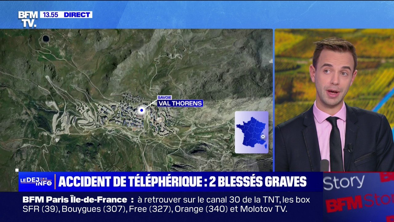 Val Thorens: six blessés, dont deux graves, dans un accident de téléphérique
