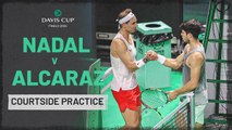 Rafael Nadal vs Carlos Alcaraz | Copa Davis 2024 | Partido de práctica