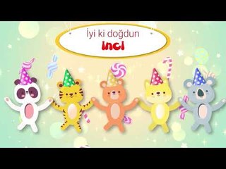 İyi ki Doğdun İNCİ - İsme Özel Kırmızı Balık Doğum Günü Şarkısı