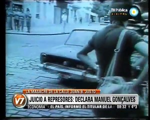 Juicio a represores: declara Manuel Gonçalves