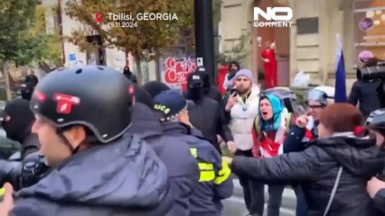 No Comment. Plusieurs arrestations lors d'une manifestation à Tbilissi