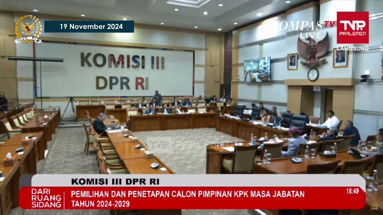 Capim KPK Ahmad Alamsyah Saragih Ditanya Komisi III soal OTT hingga UU KPK