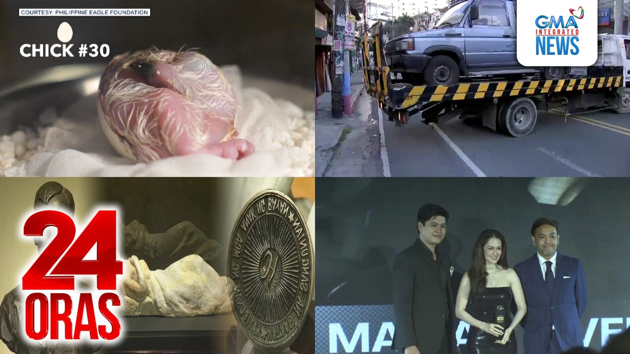 24 Oras: (Part 3) First PHL eaglet, na-hatch sa bagong nat'l bird breeding sanctuary sa Davao; Eskultura ni Josephine Bracken na nililok ni Jose Rizal, isusubasta; Marian Rivera, kinilala bilang 'Actress of the Year' ng Esquire PHL, atbp.