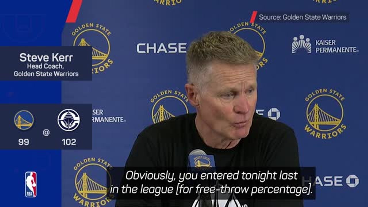 Kerr urges players to 'get in the gym' after more free-throw woes
