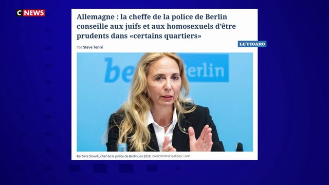 Berlin : la cheffe de la police conseille aux juifs et aux homosexuels d’être prudents dans «certains quartiers»