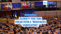 Zelenskyy pede aos eurodeputados que tirem 