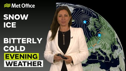 Met Office Tuesday Evening weather forecast 19/11/2024 - A cold night with snow in places.