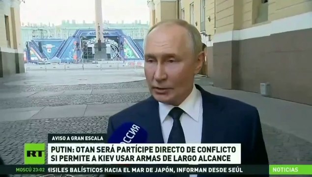 Putin advirtió sobre aprobación del empleo de misiles de largo alcance