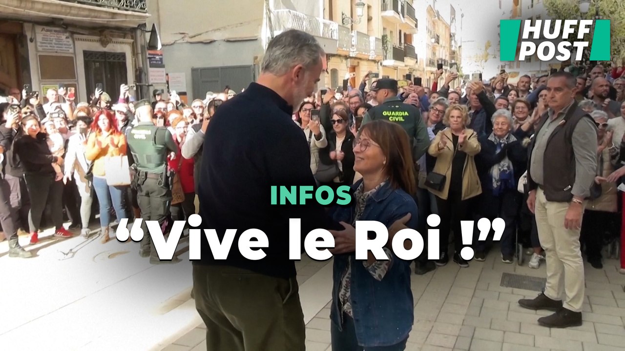 De retour dans les zones touchées par les inondations, le roi d’Espagne a eu un accueil bien différent