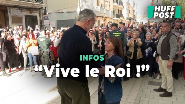 De retour dans les zones touchées par les inondations, le roi d’Espagne a eu un accueil bien différent