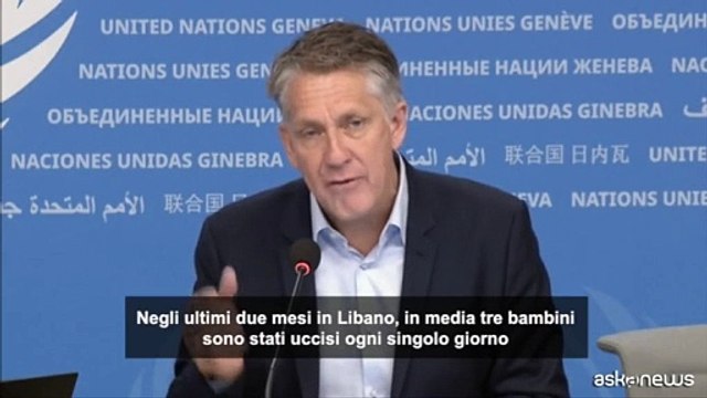 ONU: in Libano ogni giorno sono stati uccisi tre bambini