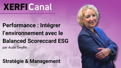 Performance : Intégrer l’environnement avec le Balanced Scoreccard ESG [Aude Deville]