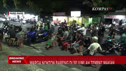 Warga Parepare Antusias Saksikan Pertandingan Timnas Indonesia Lawan Arab Saudi