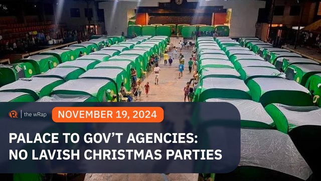 Malacañang urges government agencies to avoid lavish Christmas parties