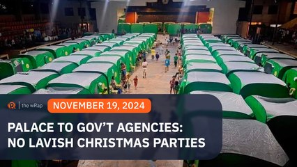 Malacañang urges government agencies to avoid lavish Christmas parties