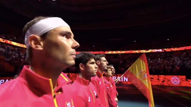 Tennis - Davis Cup 2024 - An emotional anthem for Rafael Nadal