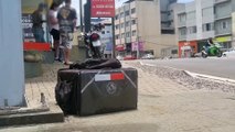 Motociclista é socorrido pelo Siate após acidente de trânsito na Avenida Carlos Gomes