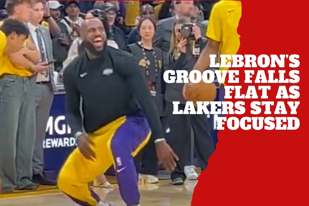 LeBron's pre-game groove falls flat as Lakers stick to business